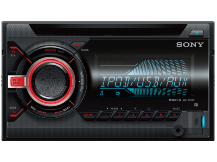 WX 800 UI 2DIN-es autóhifi fejegység