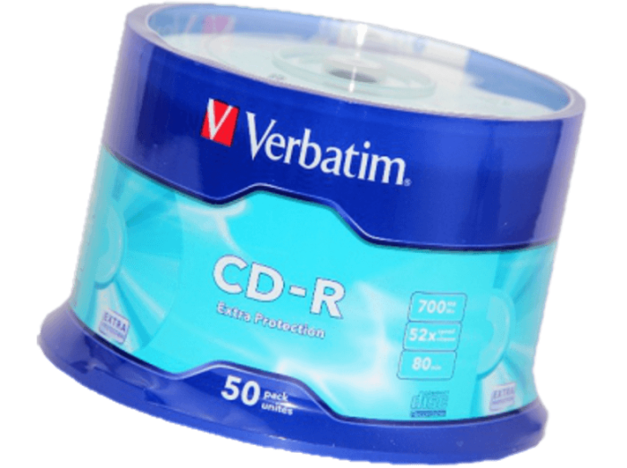 CD-R 700 MB, 80min, 52x, 50 db, hengeren (DataLife)