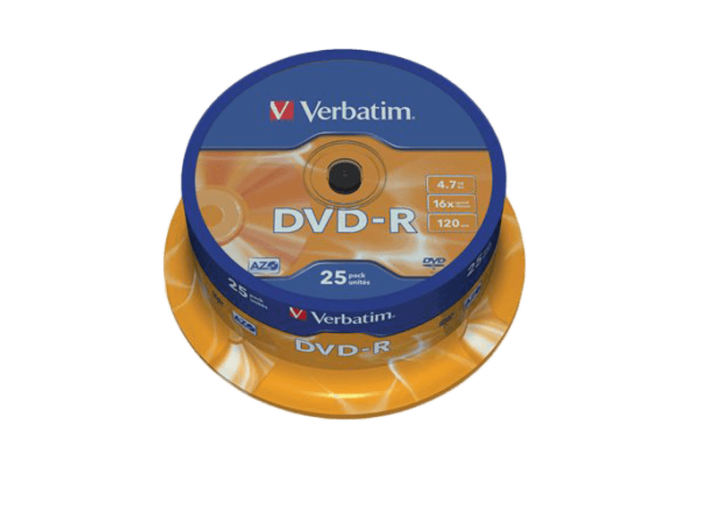 DVD-R lemez 4,7 GB 16x, 25db hengeren AZO