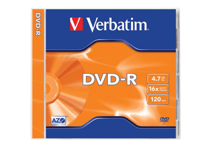 DVD-R lemez 4,7 GB 16x, normál tok AZO