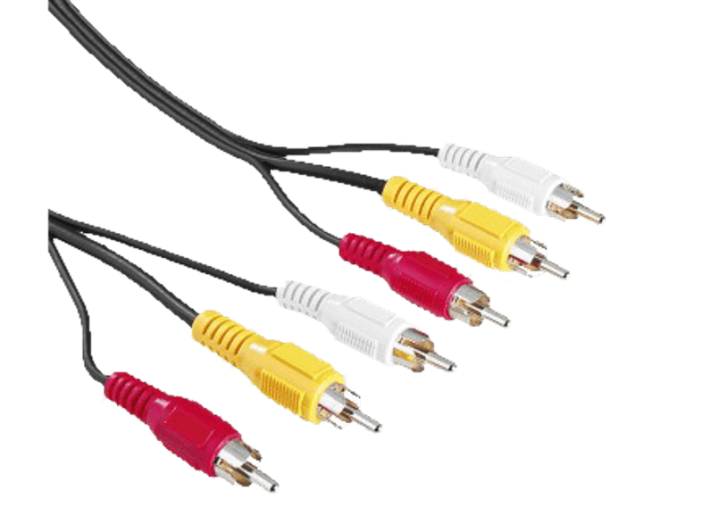 43134 3xRCA apa - 3xRCA apa kábel, 2m
