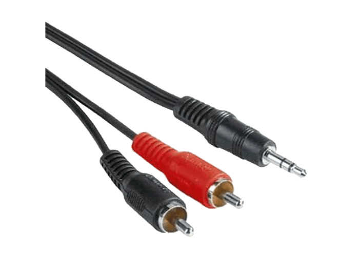 43343 3,5mm jack apa - 2xRCA apa kábel, 5m
