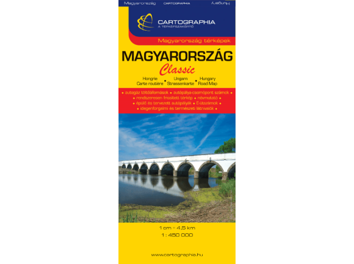 Magyarország Classic térkép, 1:450000