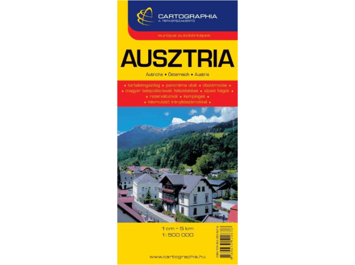 Ausztria autótérkép