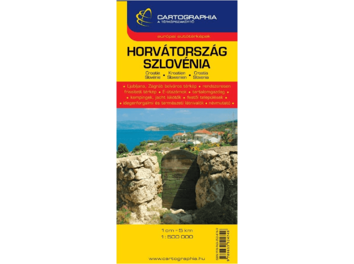 Horvátország, Szlovénia autótérkép