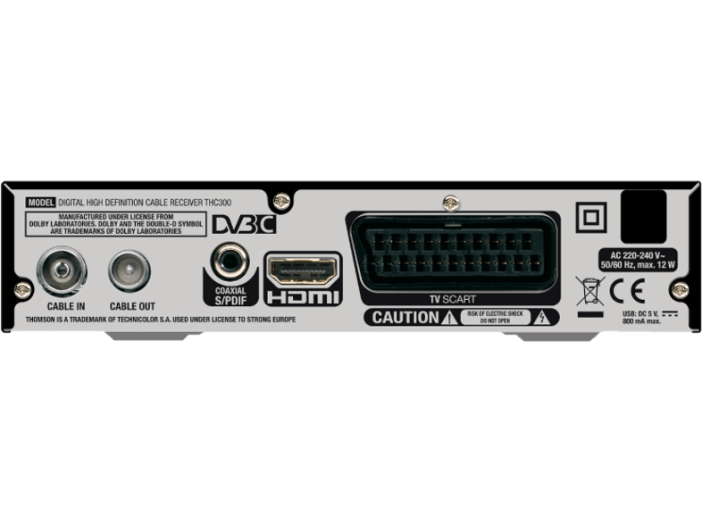 THC300 HDTV (DVB-C) beltéri egység kábeltévéhez