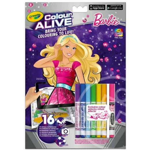 Crayola: Colour Alive kifestő - Barbie