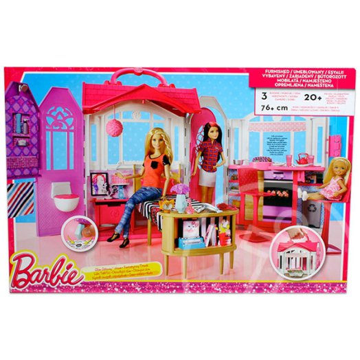 Barbie: Szétnyitható mini ház