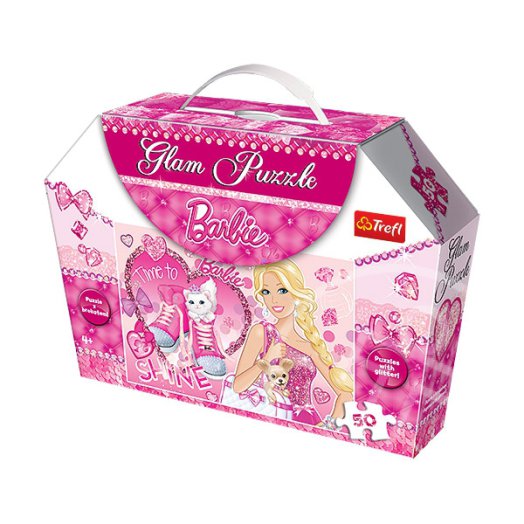 Barbie: csillámos 50 db-os puzzle