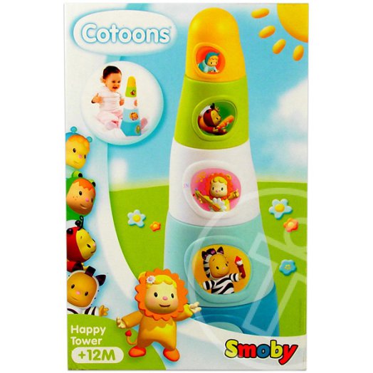 Cotoons csészerakosgató bébijáték - világoskék