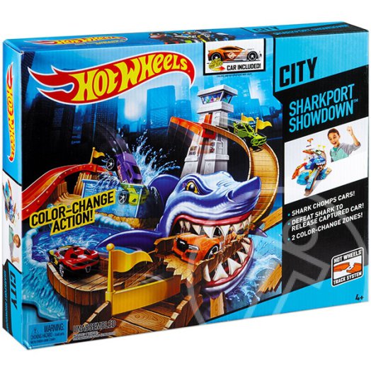 Hot Wheels City: Színváltós kisautók - Cápatámadás pálya