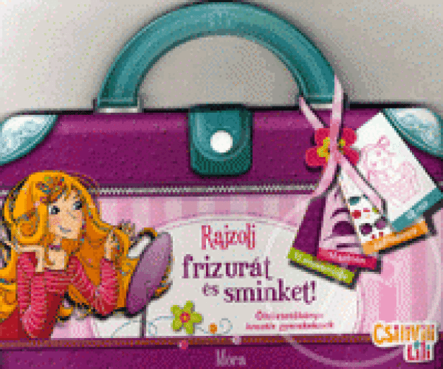 Rajzolj frizurát és sminket! - Öltöztetőkönyv kreatív gyerekeknek