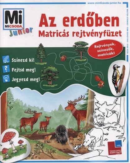 Az erdőben - Matricás rejtvényfüzet