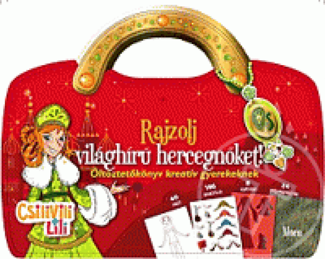 Rajzolj világhírű hercegnőket! - Öltöztetőkönyv kreatív gyerekeknek