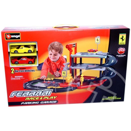 Bburago Ferrari kétszintes parkolóház 1:43