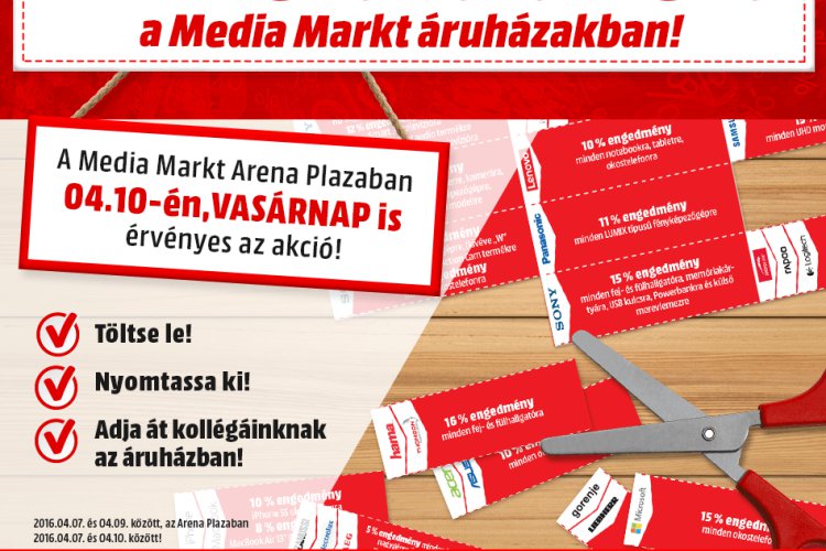Kupon napok a Media Markt áruházakban!