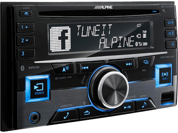 CDE-W 296 2 DIN BT autós rádió, Bluetooth-szal