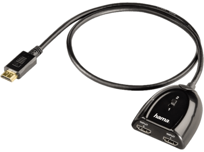 122224 HDMI közösítő arany 2 be - 1ki