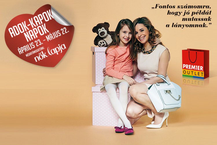 Adok-Kapok Napok és kuponok a Premier Outletben 2016-ban is