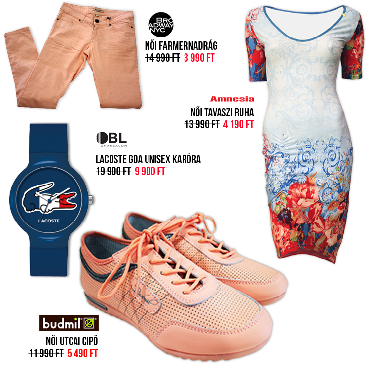 Premier Outlet termékek, lookbook, termék árak