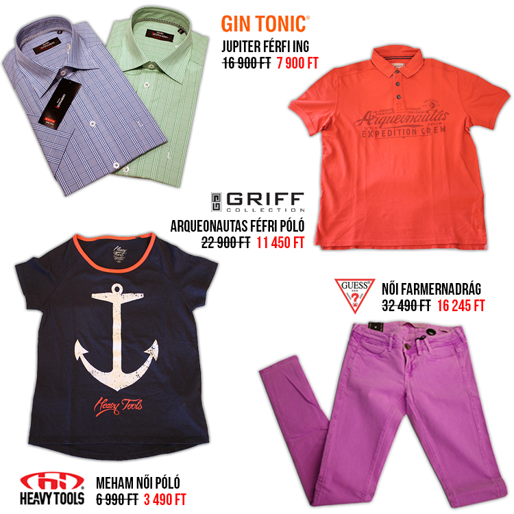 Premier Outlet termékek, lookbook, termék árak