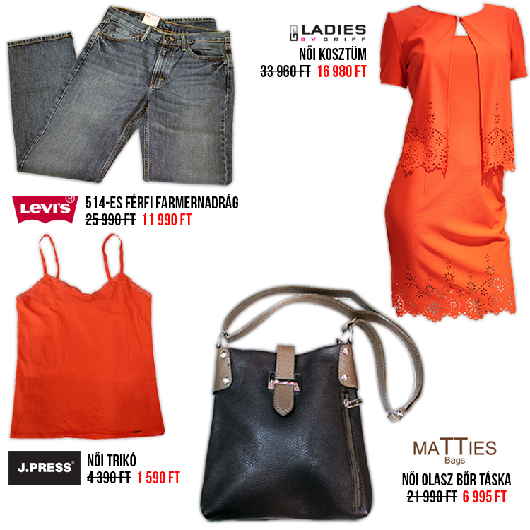 Premier Outlet termékek, lookbook, termék árak
