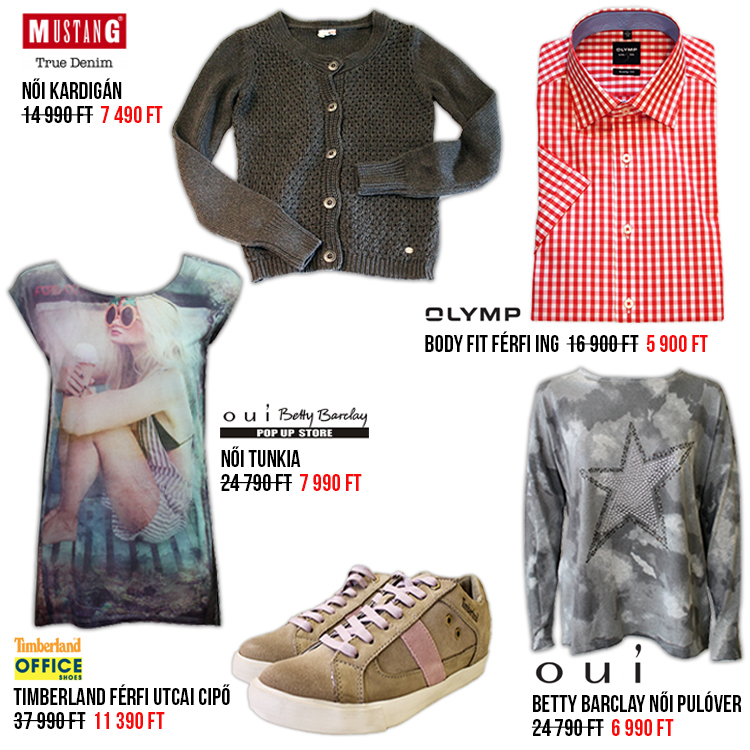 Premier Outlet termékek, lookbook, termék árak