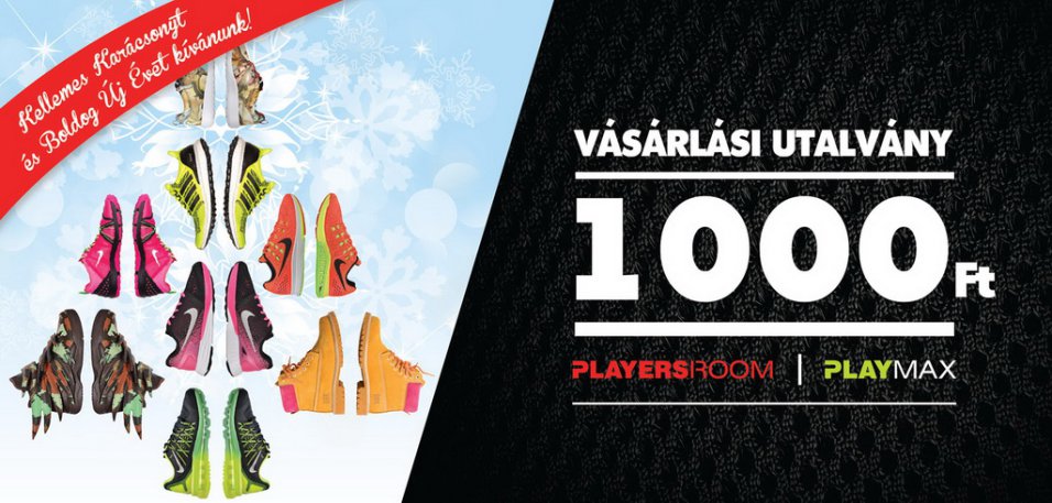 Karácsonyi PLAYMAX/Playersroom ut. 1.000