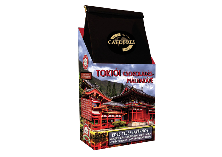 Cafe Frei Tokiói csokoládé málna szemeskávé 125 g