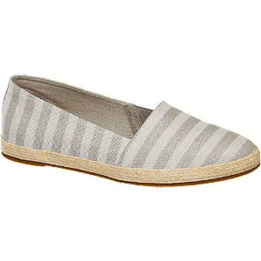 Ezüst színű espadrilles