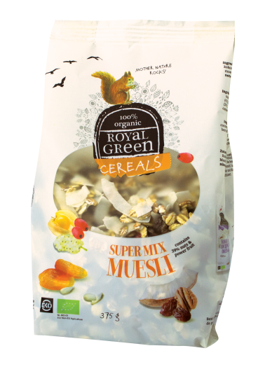 Royal Green Bio Szuper Mix müzli 375 g