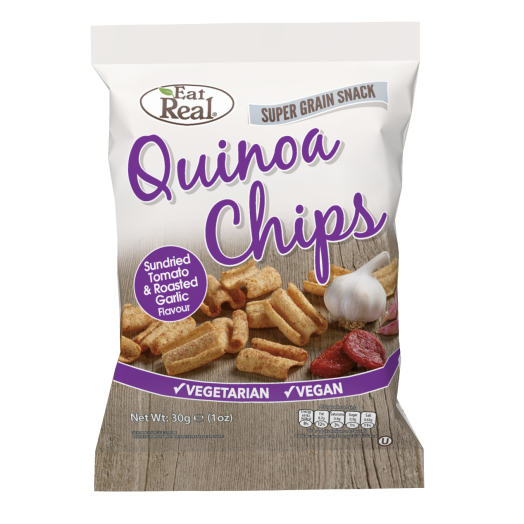 Eat Real Quinoa Chips szár. paradicsom és fokhagyma íz 30g