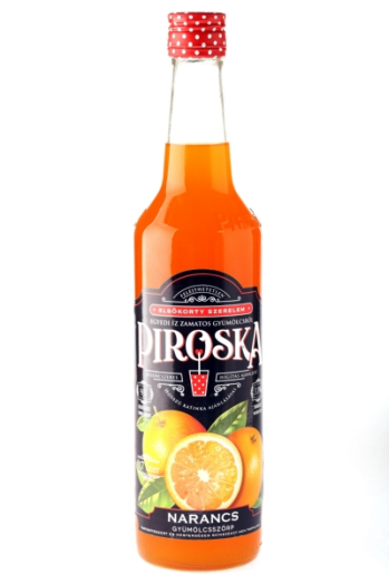 Piroska gyümölcsszörp narancs rostos 0,7 l