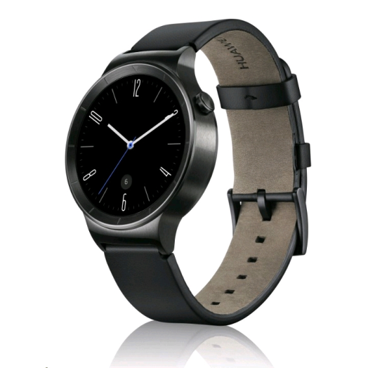 HUAWEI WATCH BLACK, BLACK LEATHER BAND