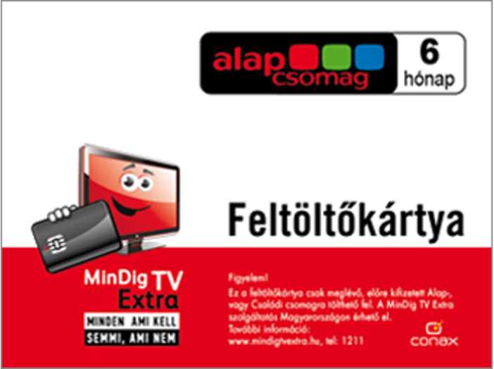 FELTÖLTŐ MinDig TV Extra Alap 6 havi