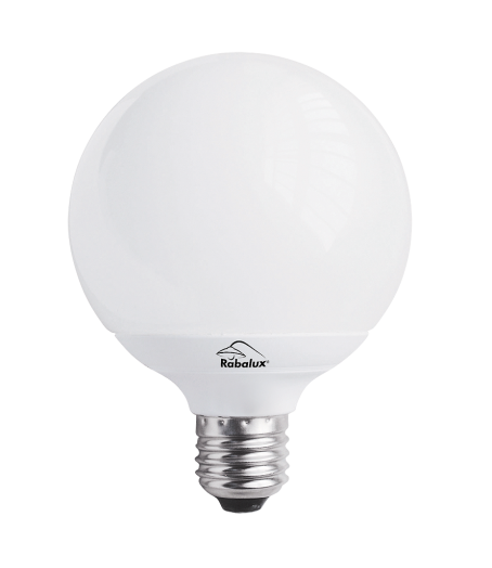 Kompakt gömb izzó E27 15W