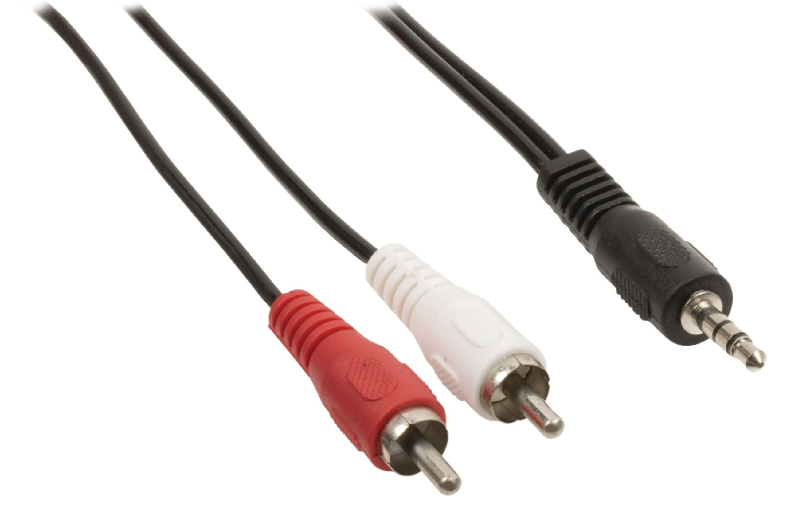 HQ stereo jack -> 2xRCA dugó