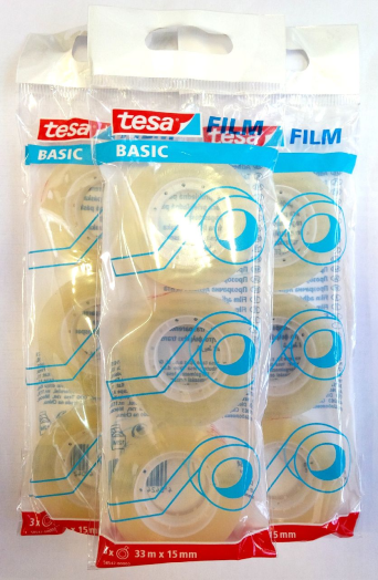 Tesa Basic átlátszó irodai szalag