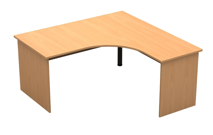 Quick plus L alakú íróasztal 160x160cm, panelláb jobbos kiv