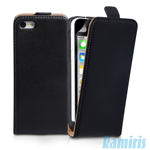 Surazo FCEI6PB iPhone 6 plus flip bőr fekete tok