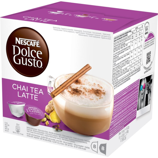 Nescafe Dolce Gusto Chai Latte kapszula dobozban