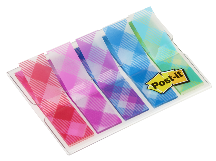 Post-it 684-PLDönt.jelölőcimke 12x43 mm 5x20db skótkockás