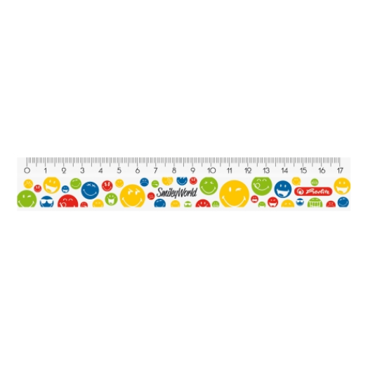 Herlitz Smiley Rainbow vonalzó 17 cm BL