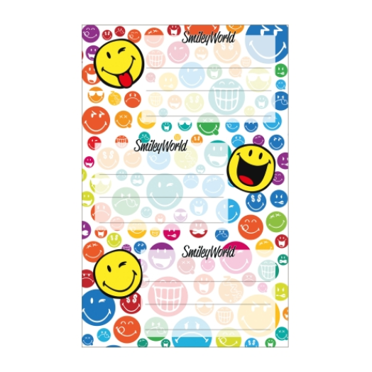 Herlitz Smiley Rainbow füzetcímke 9 db/csomag