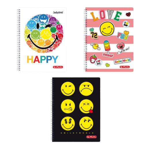 Herlitz Smiley spirálfüzet A4 70lap