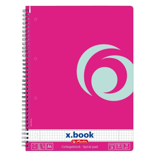 Herlitz ColorBlocking A4 spirálfüzet 80lap kockás