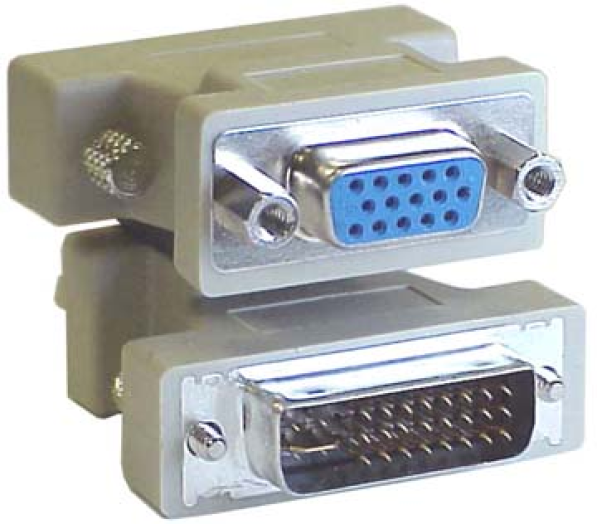 Adapter DVI dugó-VGA aljzat