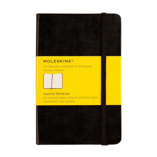 Moleskine jegyzetfüzet Pocket 192lap sima fekete