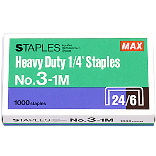 MAX  No 3-1M 24/6 fűzőkapocs 1000 db/csomag