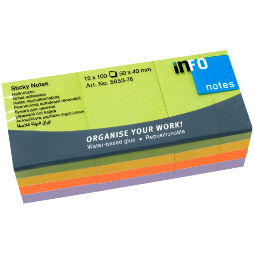 Global Notes 40x50mm 100lap SPRING mix 12tömb/csomag